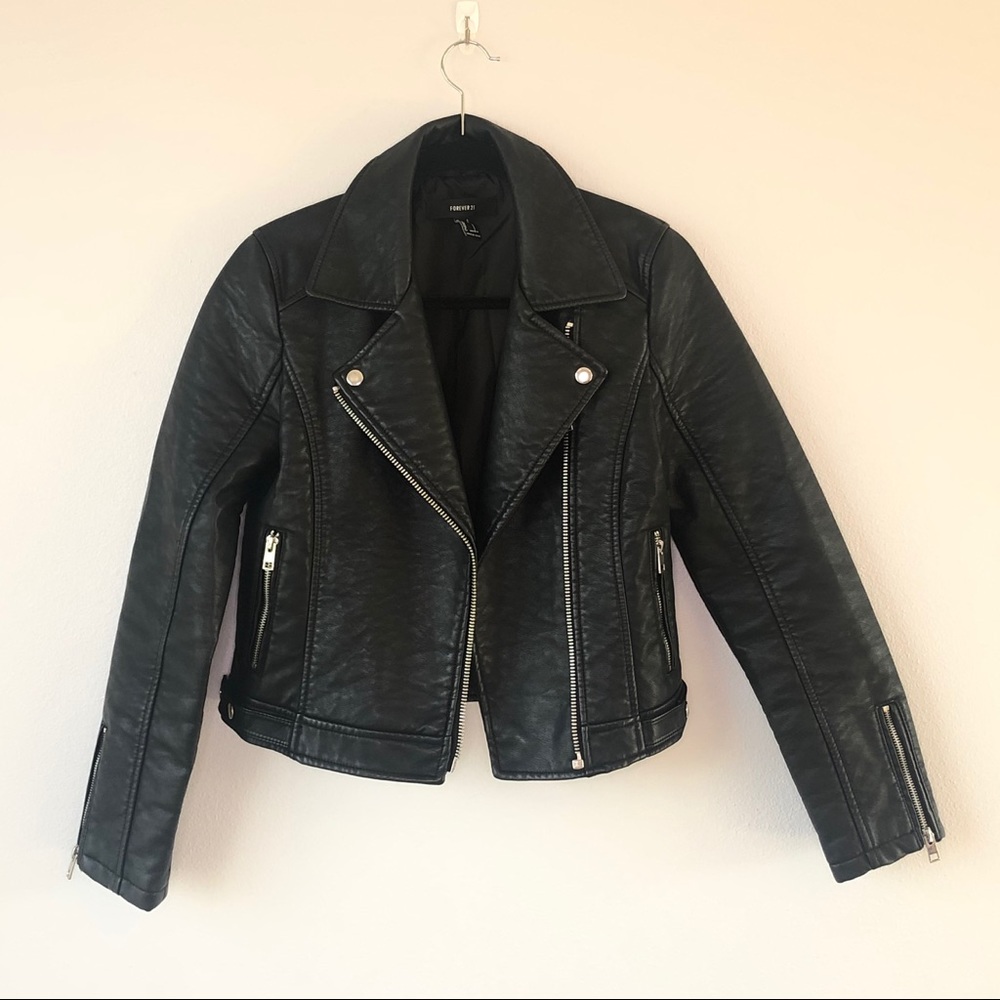 Forever 21 Black Faux Leather Jacket
